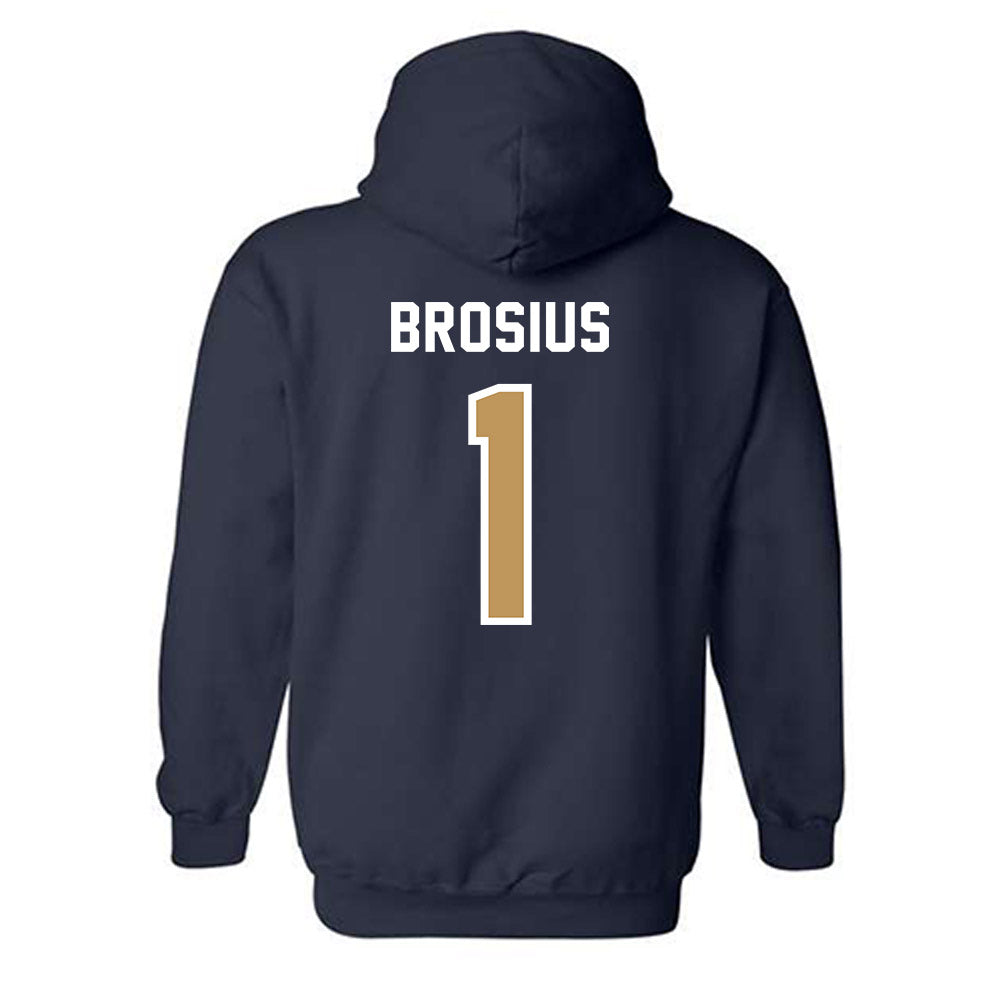 Georgia Tech - NCAA Baseball : Parker Brosius - Classic Shersey Hooded Sweatshirt-1