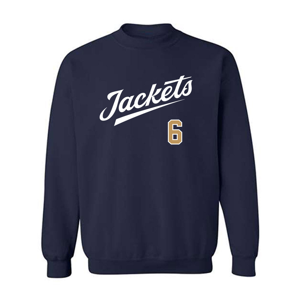 Georgia Tech - NCAA Baseball : Caleb Daniel - Classic Shersey Crewneck Sweatshirt-0