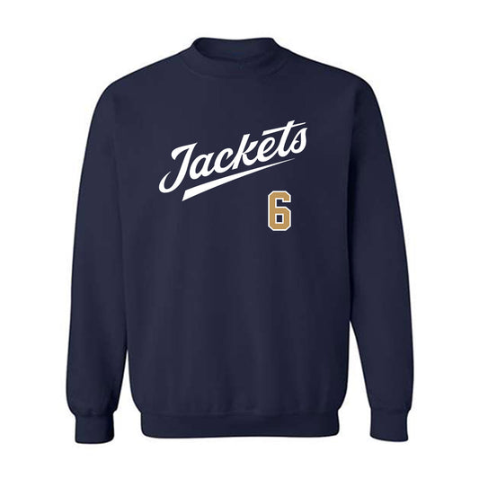 Georgia Tech - NCAA Baseball : Caleb Daniel - Classic Shersey Crewneck Sweatshirt-0