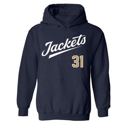 Georgia Tech - NCAA Baseball : Justin Shadek - Classic Shersey Hooded Sweatshirt-0