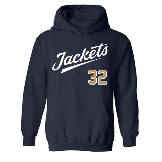 Georgia Tech - NCAA Baseball : Brett Barfield - Classic Shersey Hooded Sweatshirt-0
