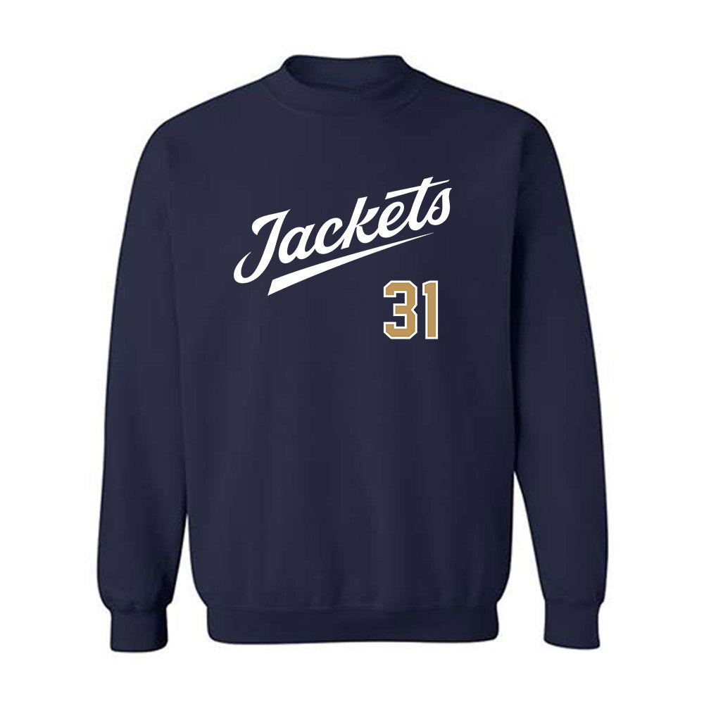 Georgia Tech - NCAA Baseball : Justin Shadek - Classic Shersey Crewneck Sweatshirt-0