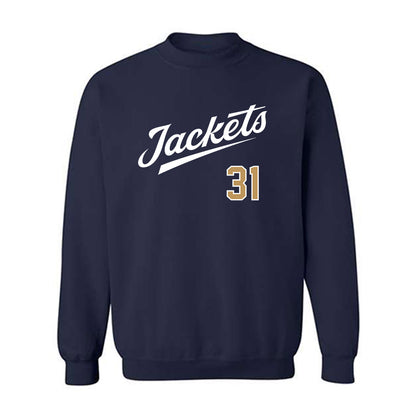 Georgia Tech - NCAA Baseball : Justin Shadek - Classic Shersey Crewneck Sweatshirt-0