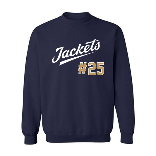Georgia Tech - NCAA Baseball : Vahn Lackey - Classic Shersey Crewneck Sweatshirt-0