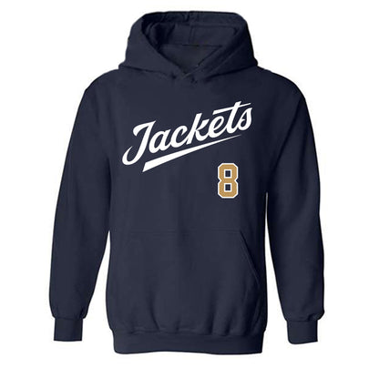 Georgia Tech - NCAA Baseball : Drew Burress - Classic Shersey Hooded Sweatshirt-0