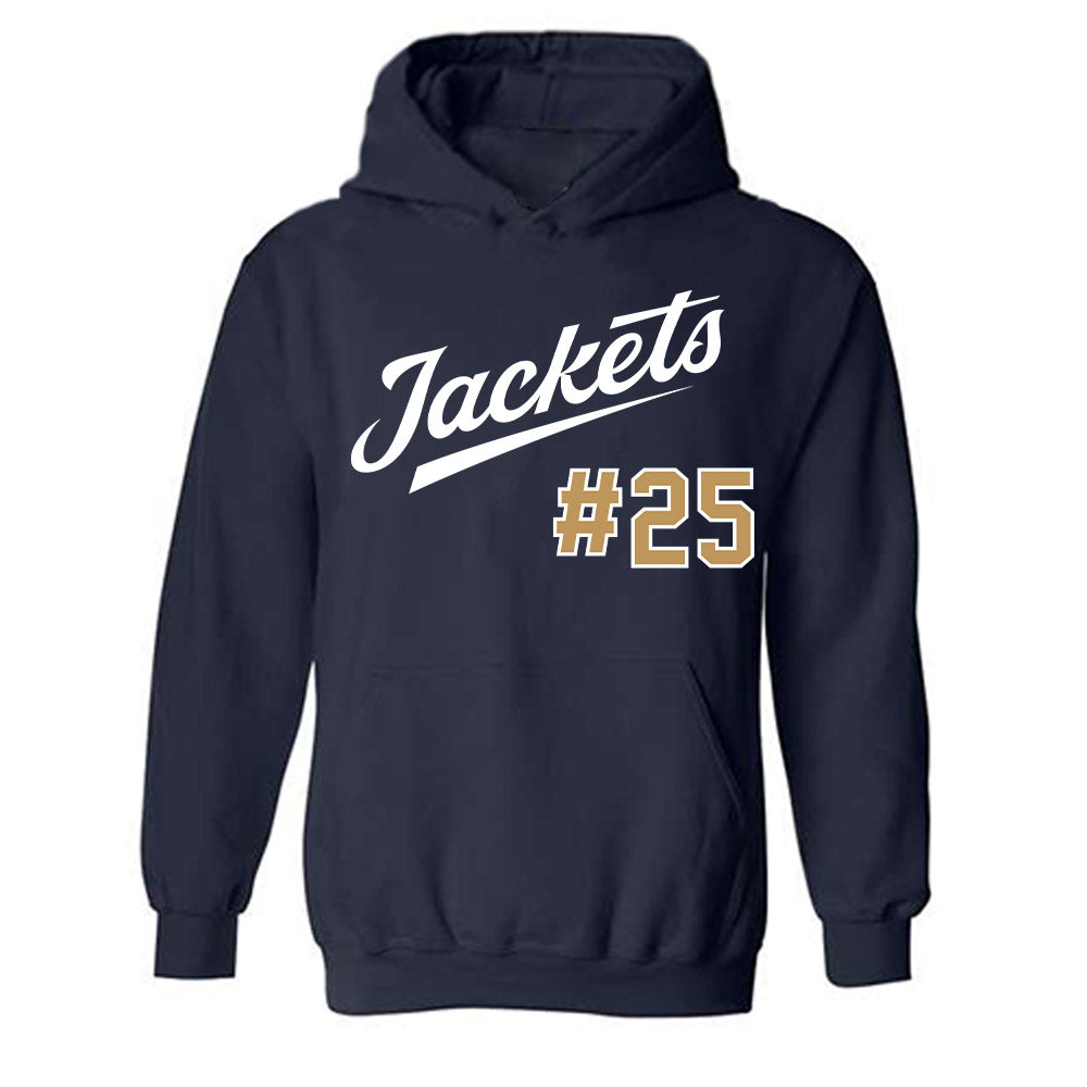 Georgia Tech - NCAA Baseball : Vahn Lackey - Classic Shersey Hooded Sweatshirt-0