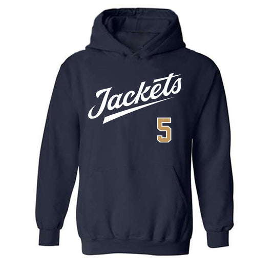 Georgia Tech - NCAA Baseball : Dominic Stephenson - Classic Shersey Hooded Sweatshirt-0