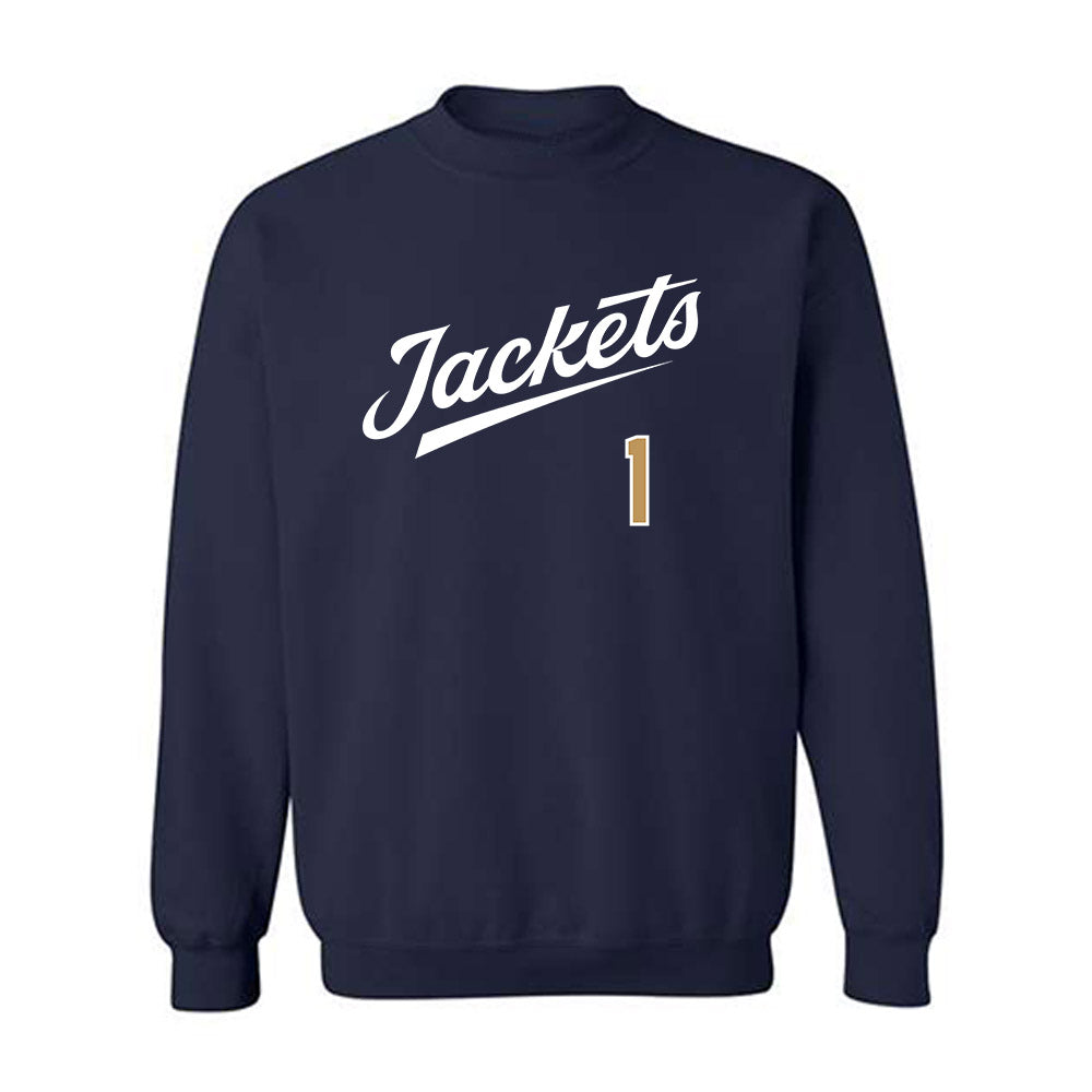 Georgia Tech - NCAA Baseball : Parker Brosius - Classic Shersey Crewneck Sweatshirt-0