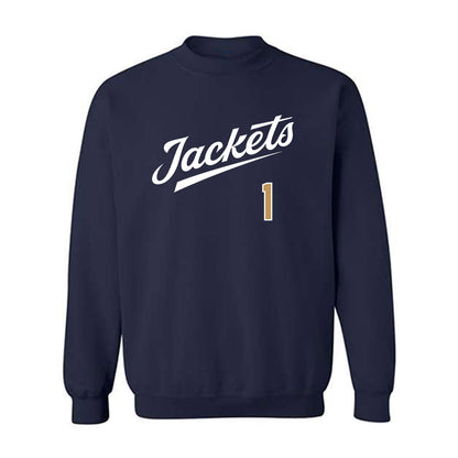 Georgia Tech - NCAA Baseball : Parker Brosius - Classic Shersey Crewneck Sweatshirt-0