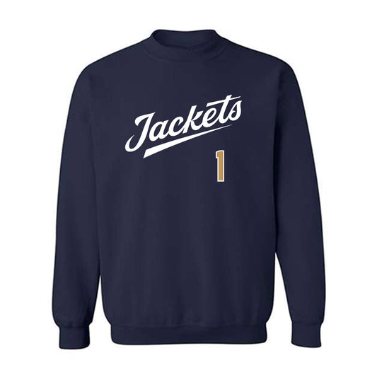 Georgia Tech - NCAA Baseball : Parker Brosius - Classic Shersey Crewneck Sweatshirt-0