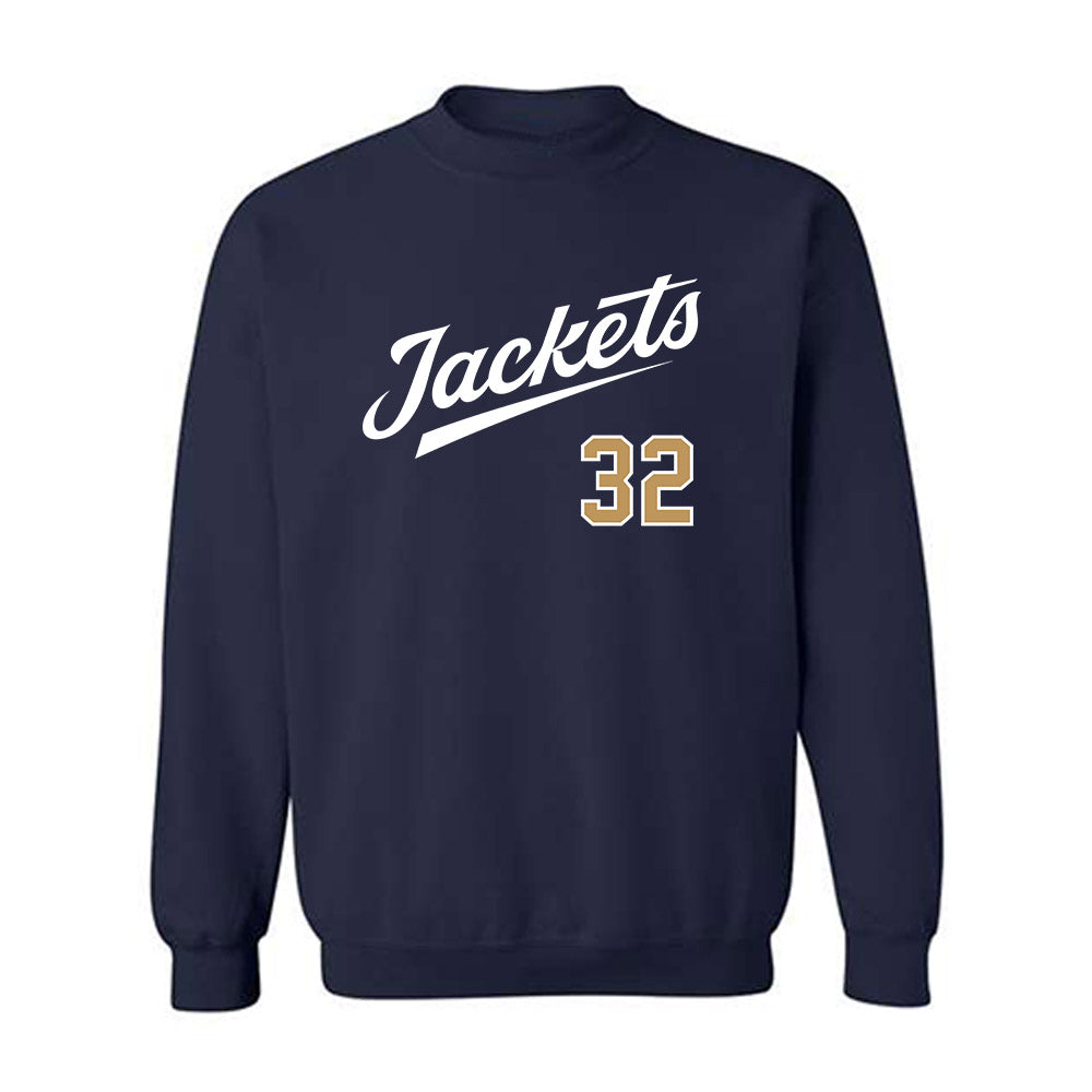 Georgia Tech - NCAA Baseball : Brett Barfield - Classic Shersey Crewneck Sweatshirt-0