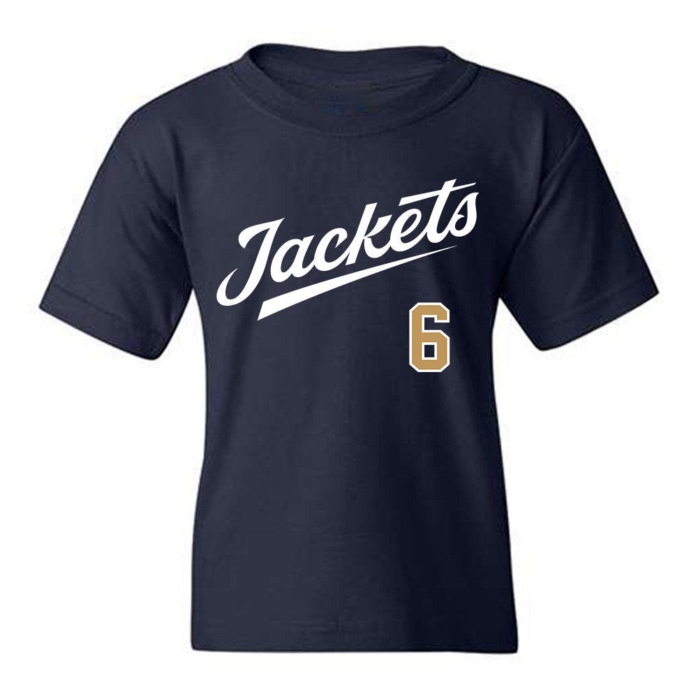 Georgia Tech - NCAA Baseball : Caleb Daniel - Classic Shersey Youth T-Shirt-0