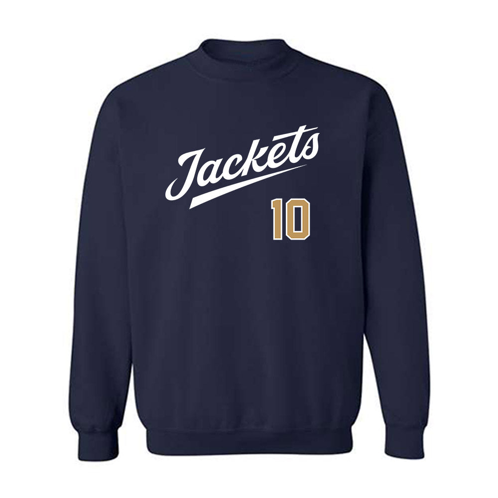 Georgia Tech - NCAA Baseball : Kent Schmiht - Classic Shersey Crewneck Sweatshirt-0