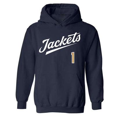 Georgia Tech - NCAA Baseball : Parker Brosius - Classic Shersey Hooded Sweatshirt-0