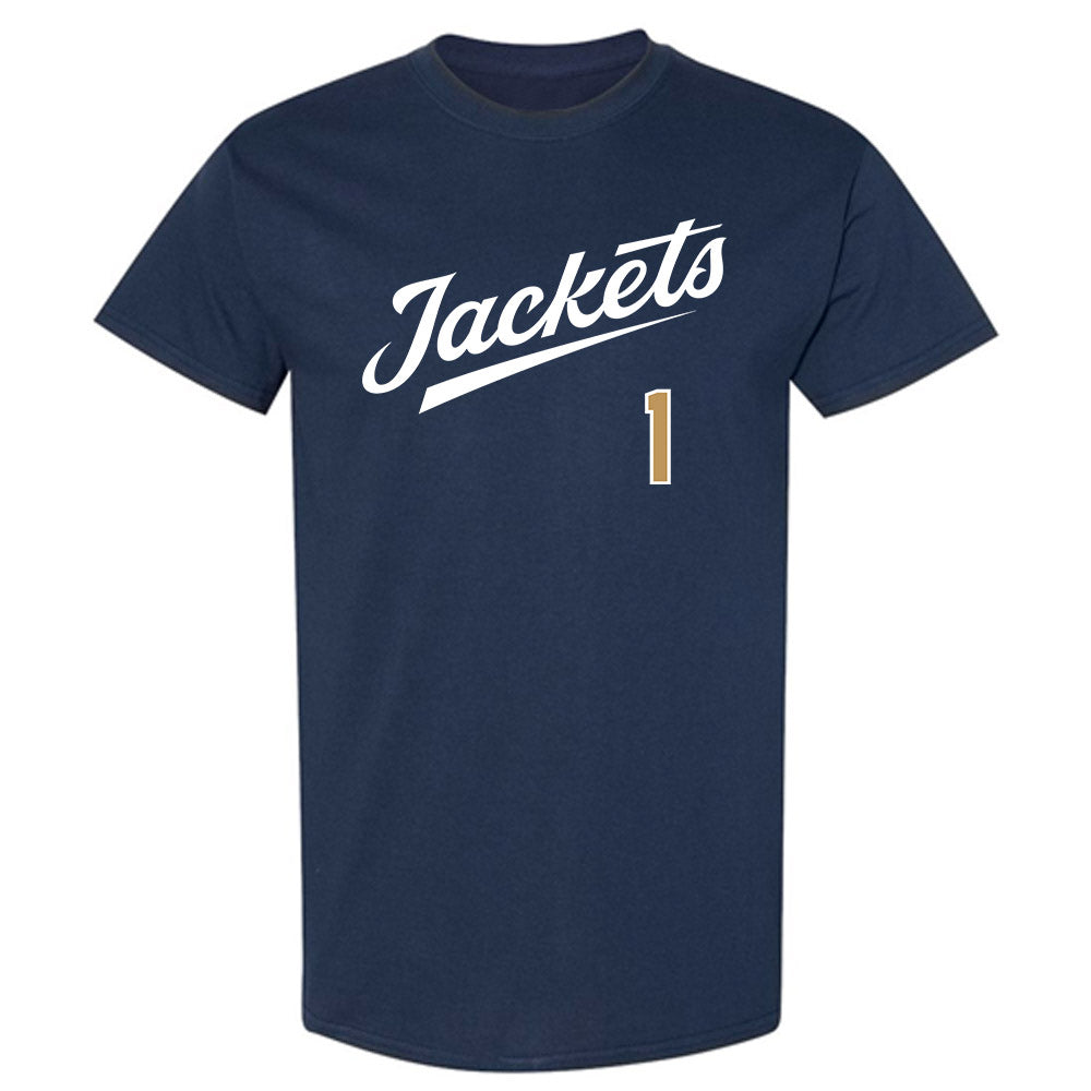 Georgia Tech - NCAA Baseball : Parker Brosius - Classic Shersey T-Shirt-0