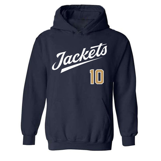Georgia Tech - NCAA Baseball : Kent Schmiht - Classic Shersey Hooded Sweatshirt-0
