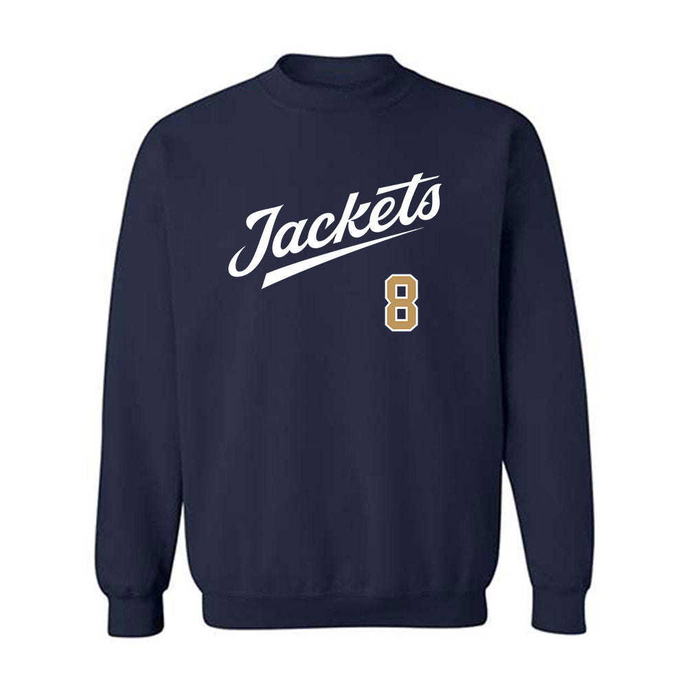 Georgia Tech - NCAA Baseball : Drew Burress - Classic Shersey Crewneck Sweatshirt-0