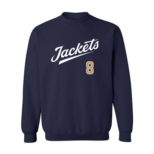 Georgia Tech - NCAA Baseball : Drew Burress - Classic Shersey Crewneck Sweatshirt-0