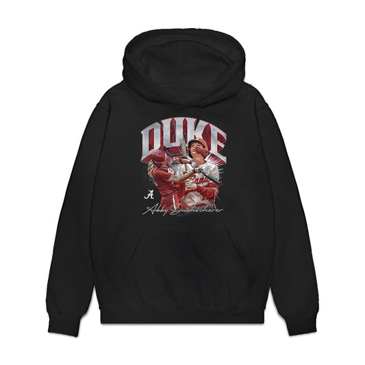 Alabama - NCAA Softball : Abby Duchscherer - Collage Premium Hooded Sweatshirt-0