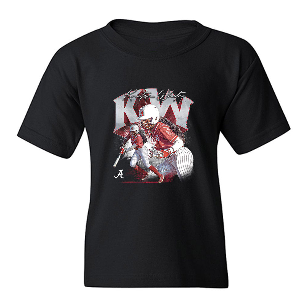 Alabama - NCAA Softball : Kristen White - Collage Youth T-Shirt-0
