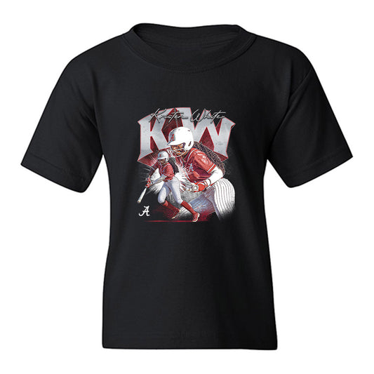 Alabama - NCAA Softball : Kristen White - Collage Youth T-Shirt-0