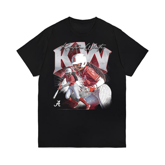 Alabama - NCAA Softball : Kristen White - Collage Premium T-Shirt-0