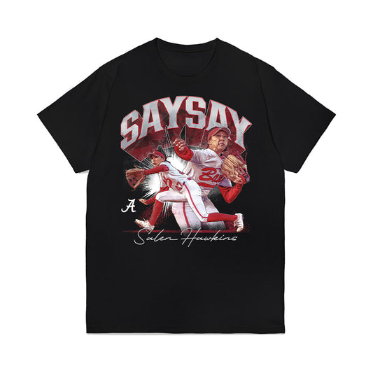 Alabama - NCAA Softball : Salen Hawkins - Collage Premium T-Shirt-0