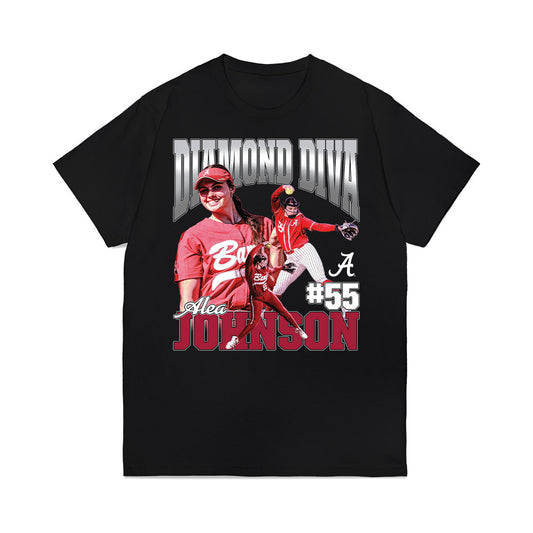 Alabama - NCAA Softball : Alea Johnson - Collage Premium T-Shirt-0