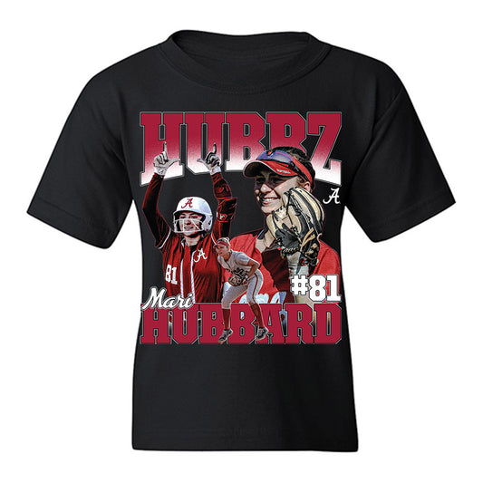 Alabama - NCAA Softball : Mari Hubbard - Collage Youth T-Shirt-0