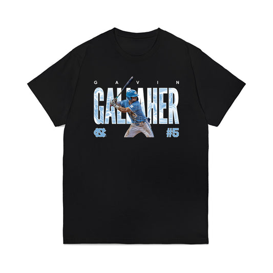 UNC - NCAA Baseball : Gavin Gallaher - Collage Premium T-Shirt-0