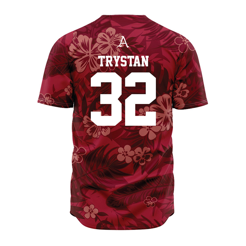 Arkansas - NCAA Baseball : Trystan Trystan - Red Jersey-1