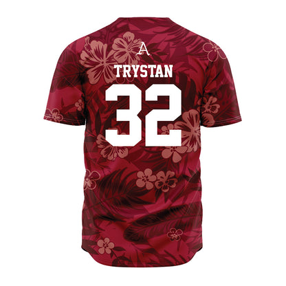 Arkansas - NCAA Baseball : Trystan Trystan - Red Jersey-1