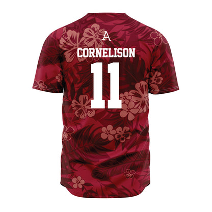 Arkansas - NCAA Baseball : Luke Cornelison - Red Jersey-1