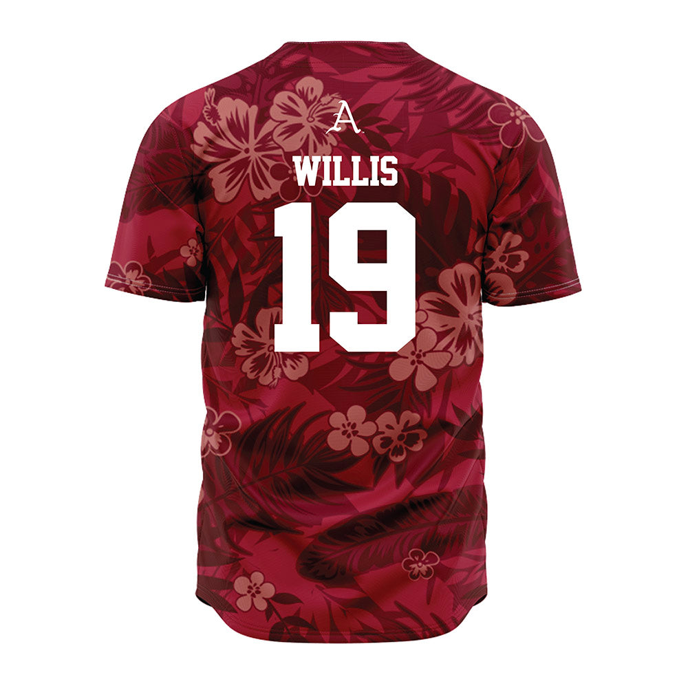 Arkansas - NCAA Baseball : Carson Willis - Red Jersey-1