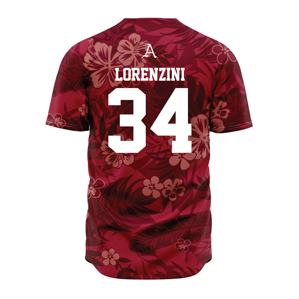 Arkansas - NCAA Baseball : Joey Lorenzini - Red Jersey-1