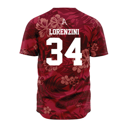 Arkansas - NCAA Baseball : Joey Lorenzini - Red Jersey-1