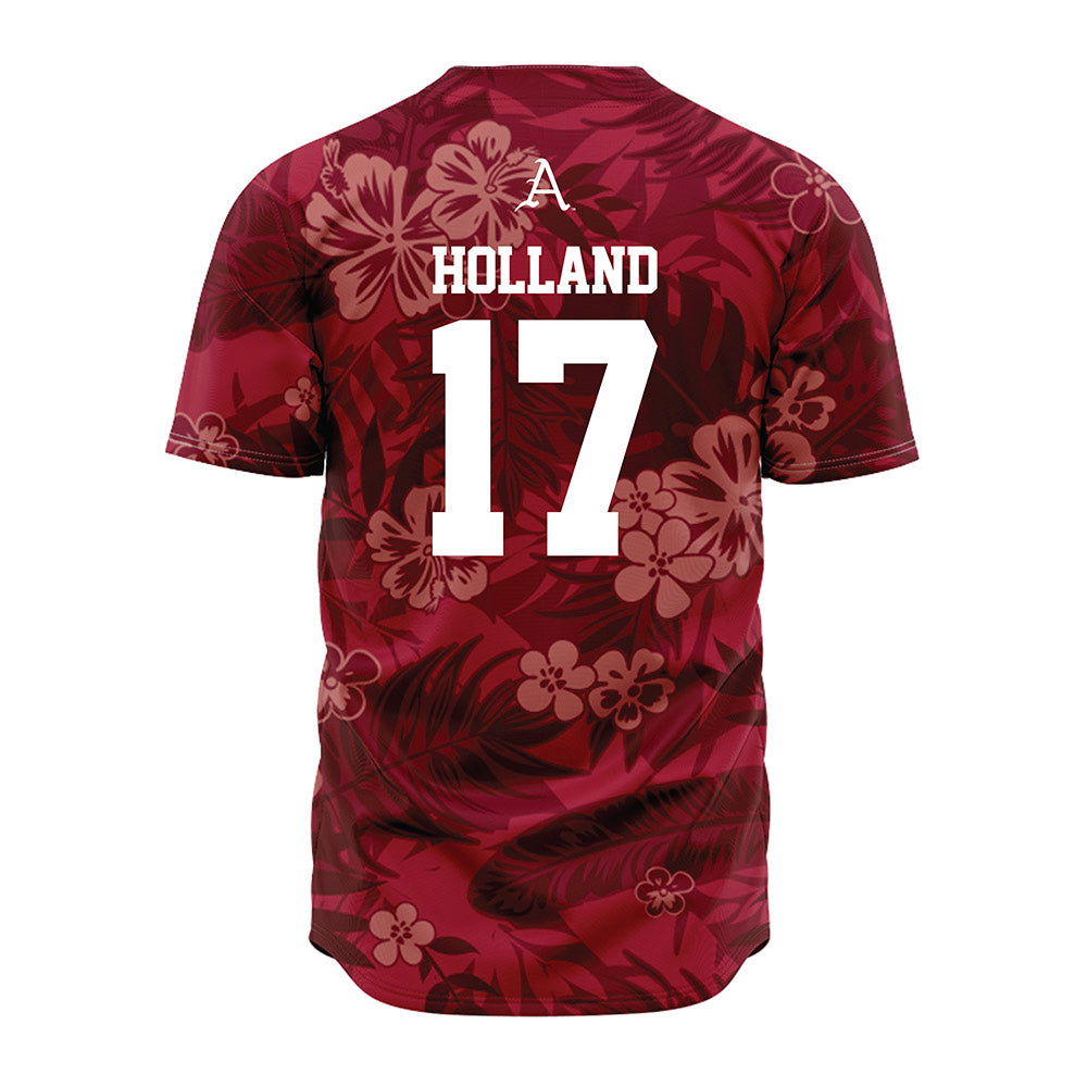 Arkansas - NCAA Baseball : Max Holland - Red Jersey-1
