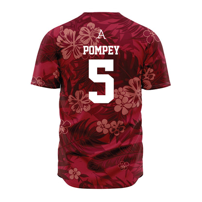 Arkansas - NCAA Baseball : TJ Pompey - Red Jersey-1
