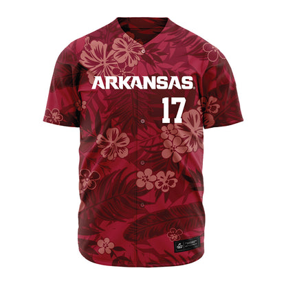 Arkansas - NCAA Baseball : Zack Stewart - Red Jersey-0