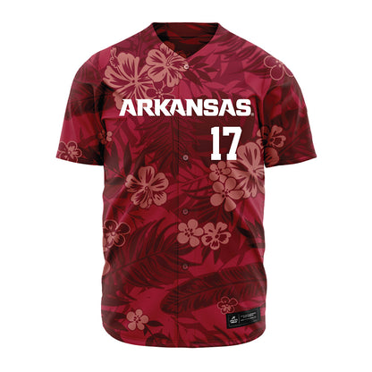Arkansas - NCAA Baseball : Max Holland - Red Jersey-0