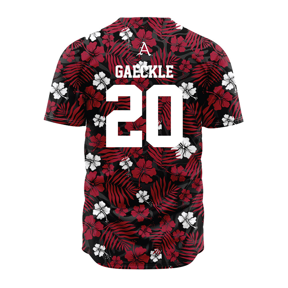 Arkansas - NCAA Baseball : Gabe Gaeckle - Red Jersey-1
