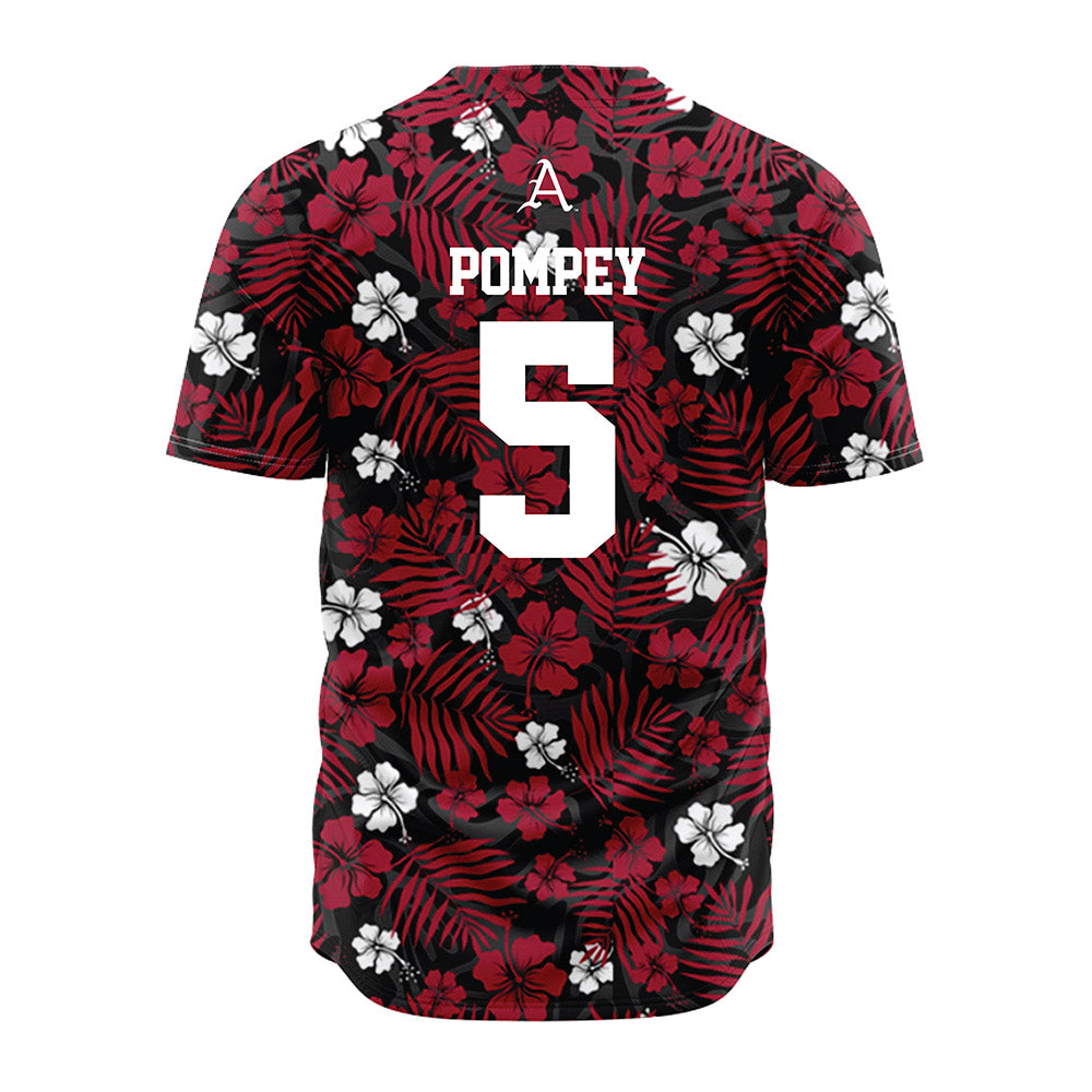 Arkansas - NCAA Baseball : TJ Pompey - Red Jersey-1