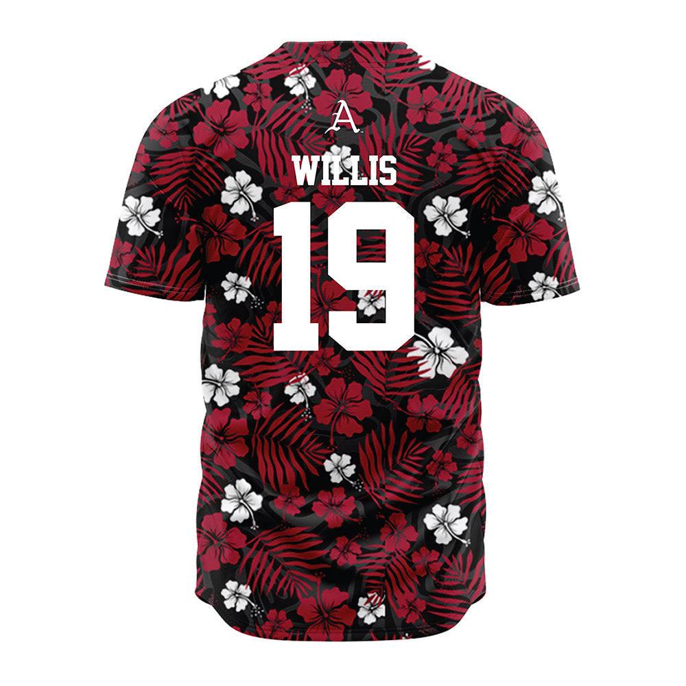 Arkansas - NCAA Baseball : Carson Willis - Red Jersey-1