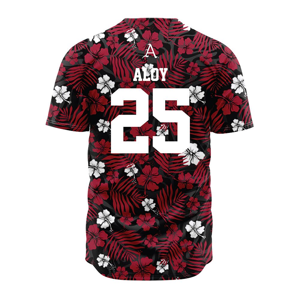 Arkansas - NCAA Baseball : Kuhio Aloy - Red Jersey-1