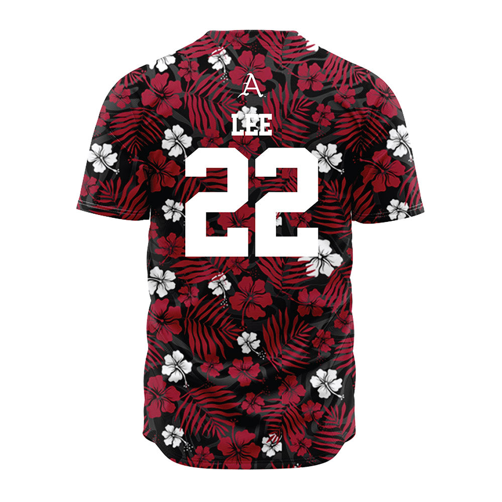 Arkansas - NCAA Baseball : Peyton Lee - Red Jersey-1