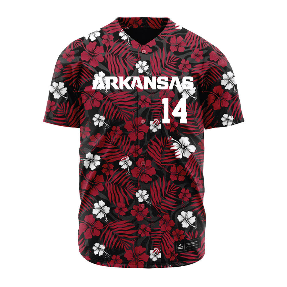 Arkansas - NCAA Baseball : Mark Brissey - Red Jersey-0