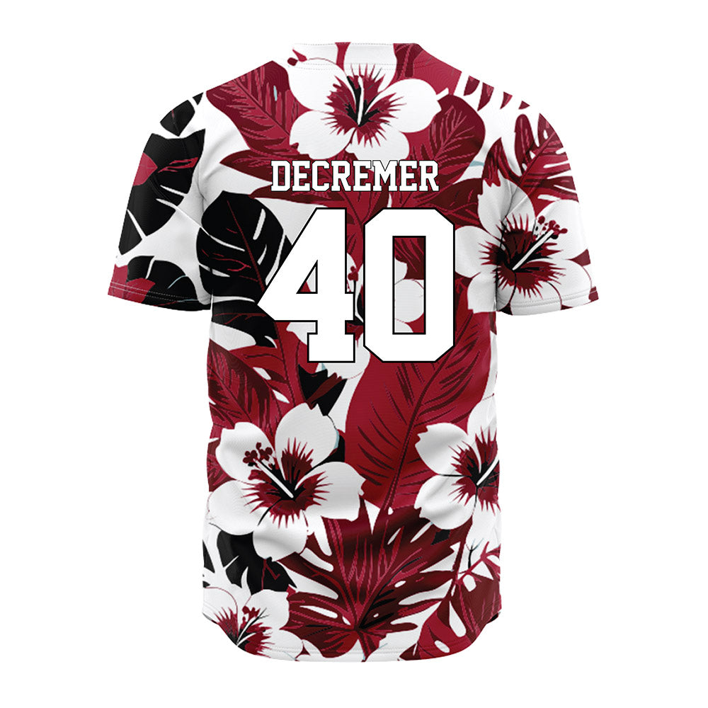 Arkansas - NCAA Baseball : James DeCremer - Aloha Jersey-1