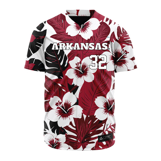 Arkansas - NCAA Baseball : Trystan Newberry - Aloha Jersey-0