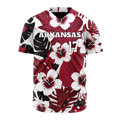 Arkansas - NCAA Baseball : Max Holland - Aloha Jersey-0
