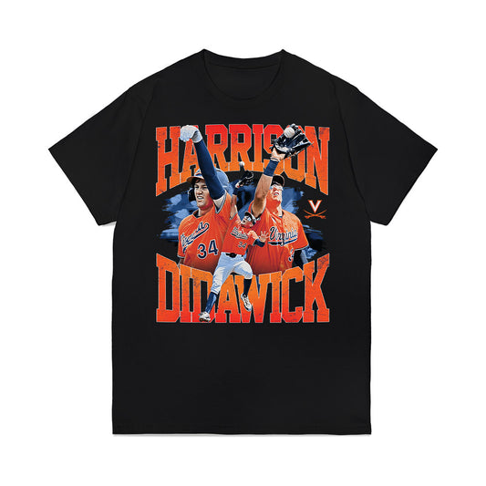 Virginia - NCAA Baseball : Harrison Didawick - Collage Premium T-Shirt-0